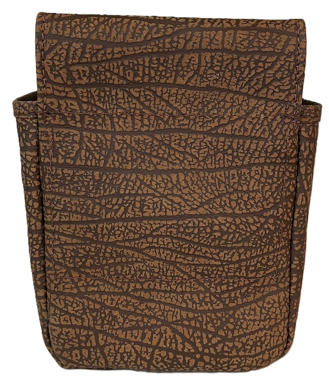 Buffalo Hide Shotgun Shell Pouch with Shell Cap - Deluxe Style