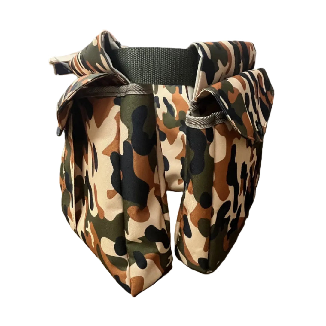 Game Bird Bag / Hunting - Canvas Camo Orange - Set of 3 Pouches