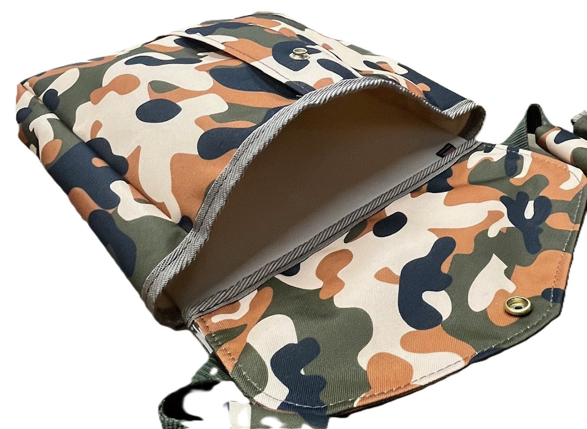 Game Bird Bag / Hunting - Canvas Camo Orange - Set of 3 Pouches