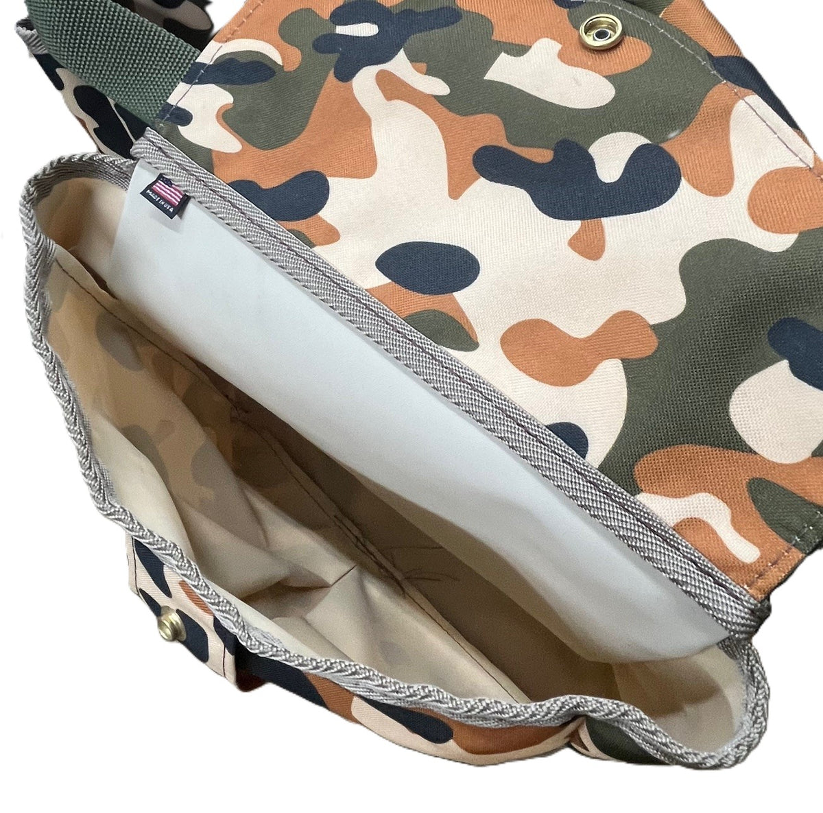 Game Bird Bag / Hunting - Canvas Camo Orange - Set of 3 Pouches