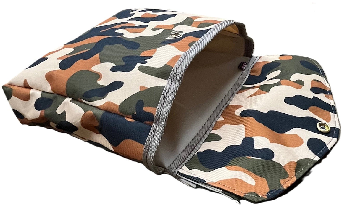 Game Bird Bag / Hunting - Canvas Camo Orange - Set of 3 Pouches