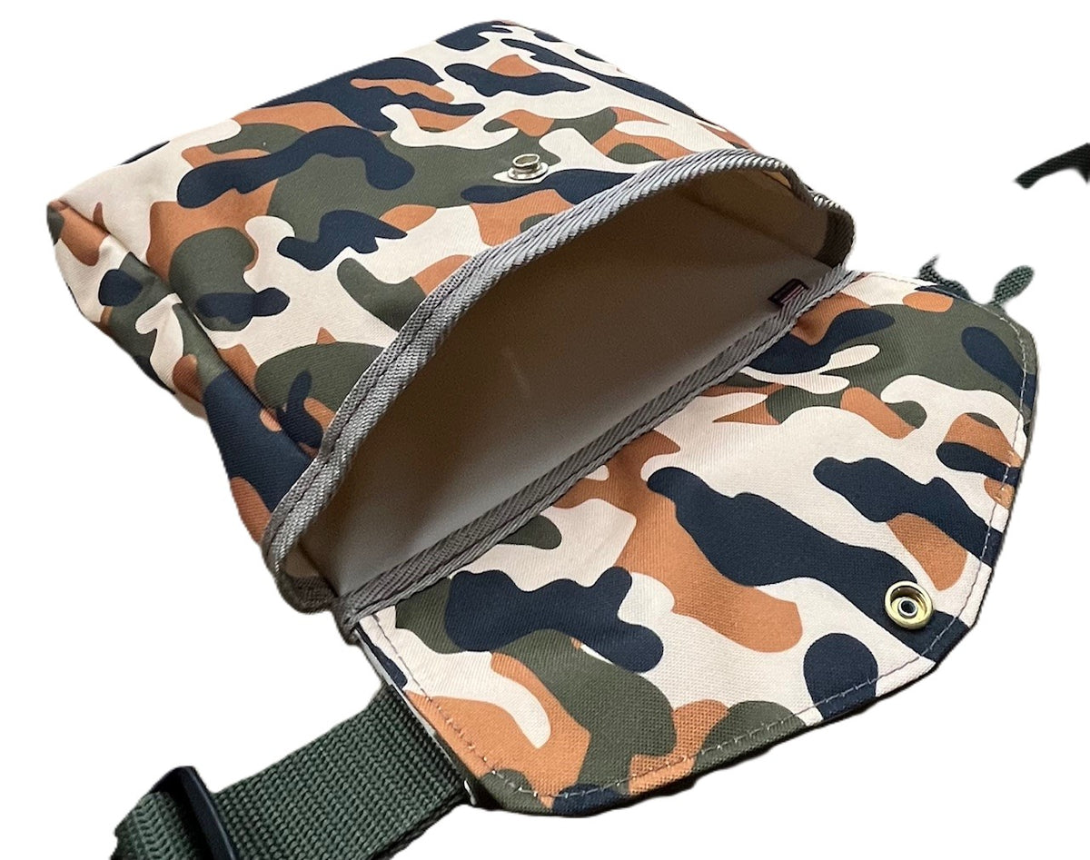 Game Bird Bag / Hunting - Canvas Camo Orange - Set of 3 Pouches