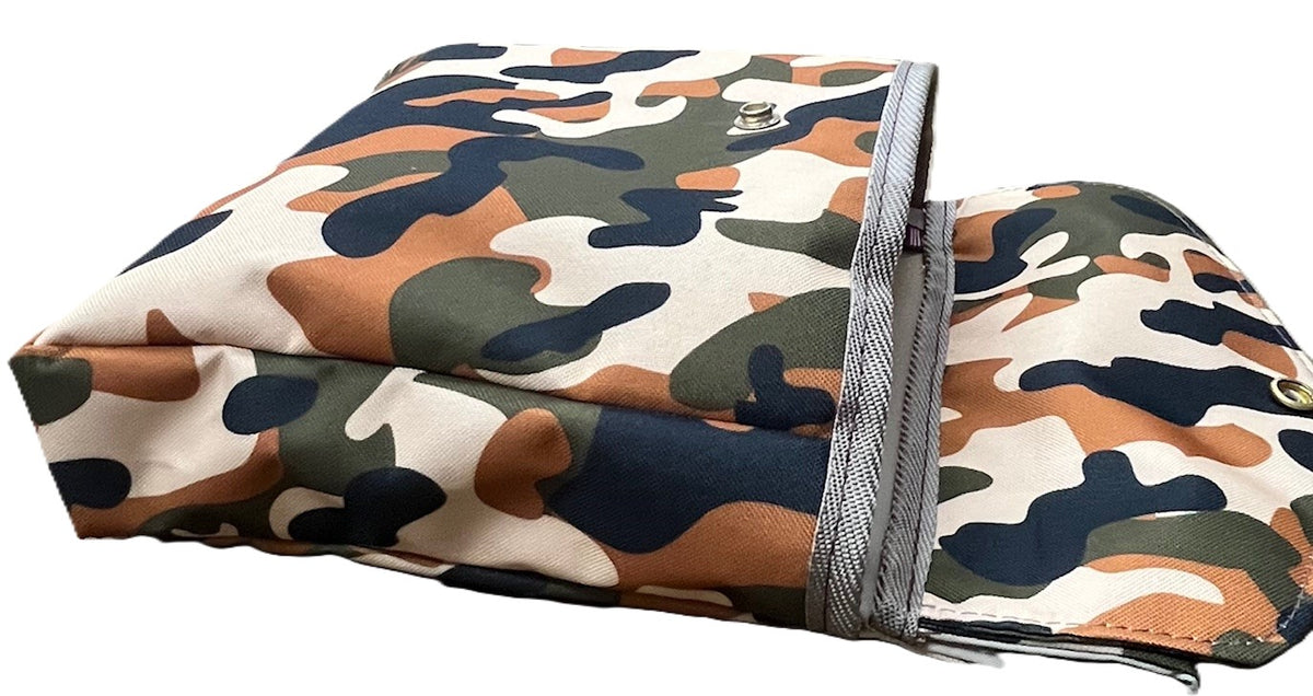 Game Bird Bag / Hunting - Canvas Camo Orange - Set of 3 Pouches