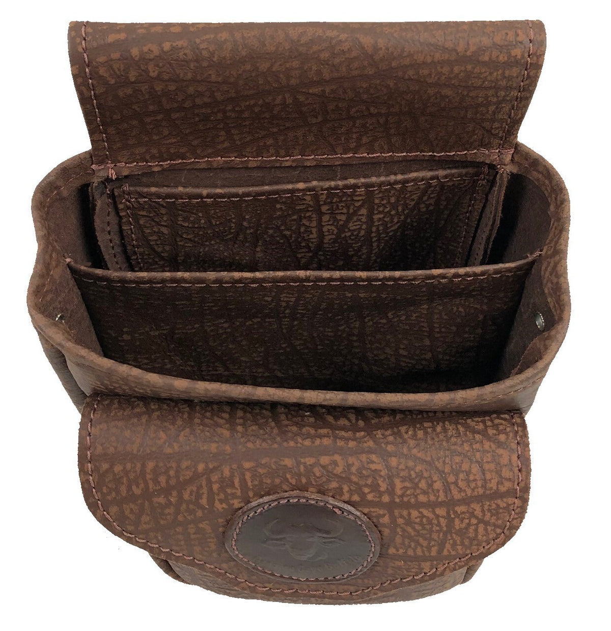 Buffalo Hide Shotgun Shell Pouch - Deluxe Style