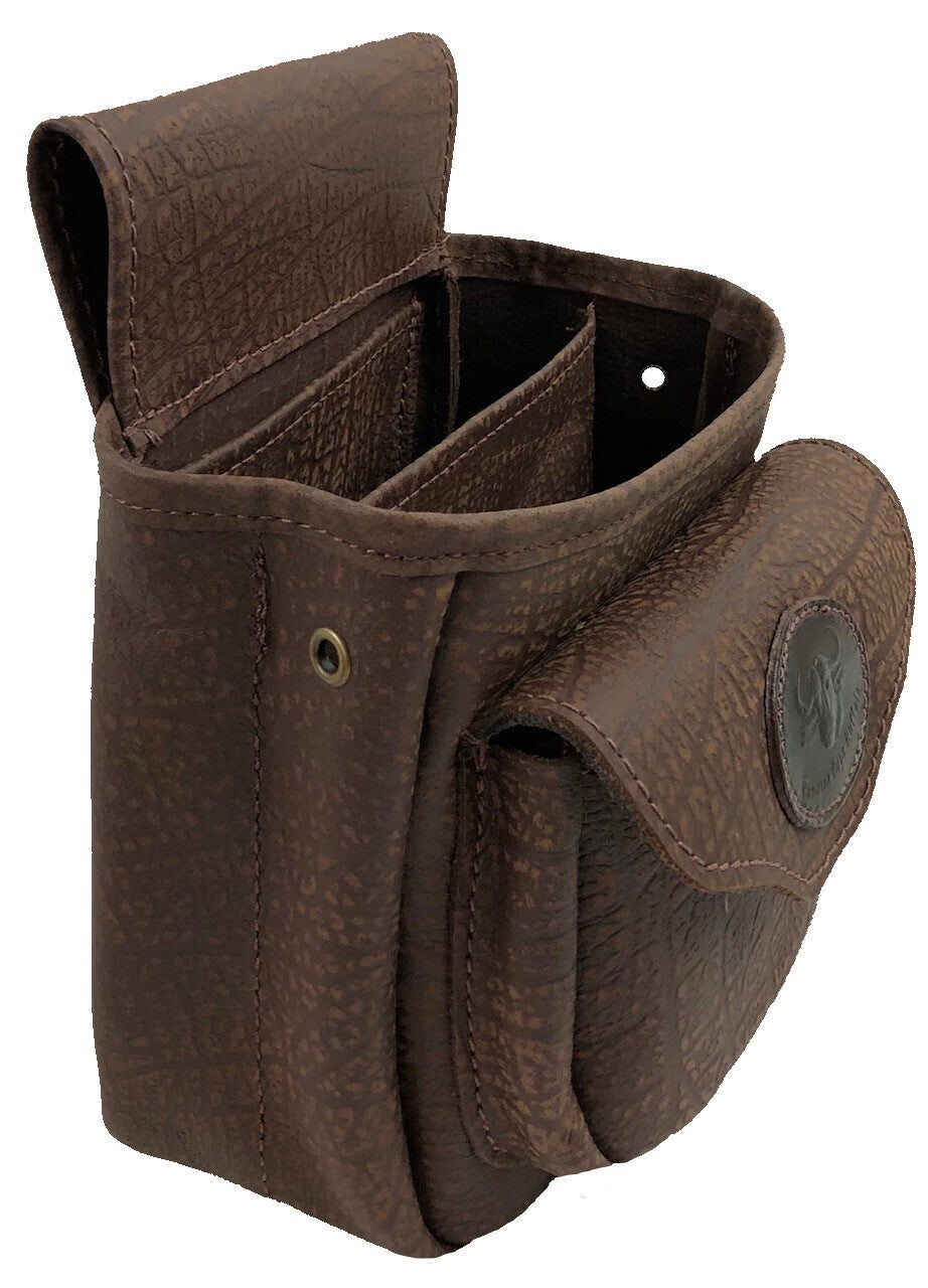 Buffalo Hide Shotgun Shell Pouch - Deluxe Style