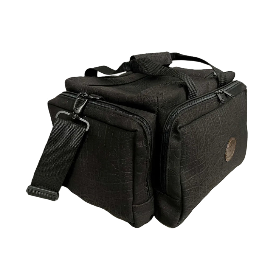 Cape Buffalo Hide Safari / Hunting / Shooting Range Bag - Black