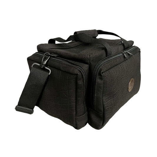 Cape Buffalo Hide Safari / Hunting / Shooting Range Bag - Black