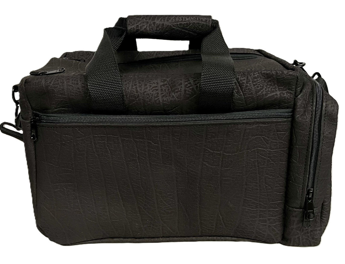 Cape Buffalo Hide Safari / Hunting / Shooting Range Bag - Black