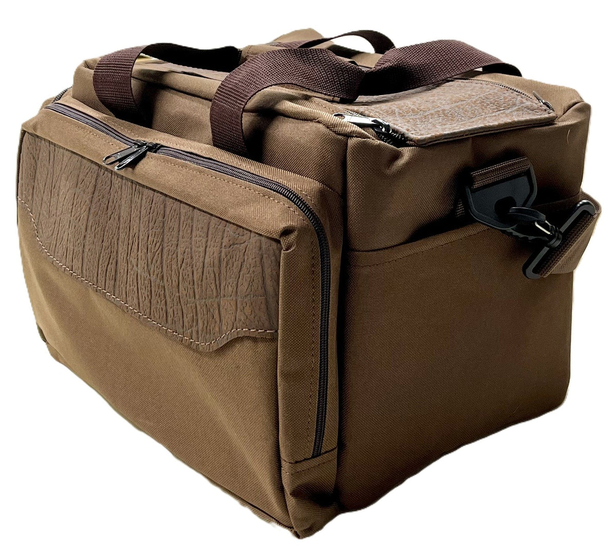 Cape Buffalo Hide & Canvas Safari / Hunting / Shooting Range Bag
