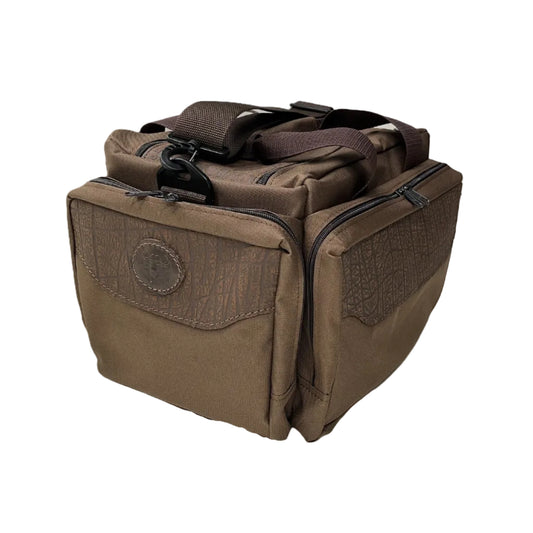 Cape Buffalo Hide & Canvas Safari / Hunting / Shooting Range Bag