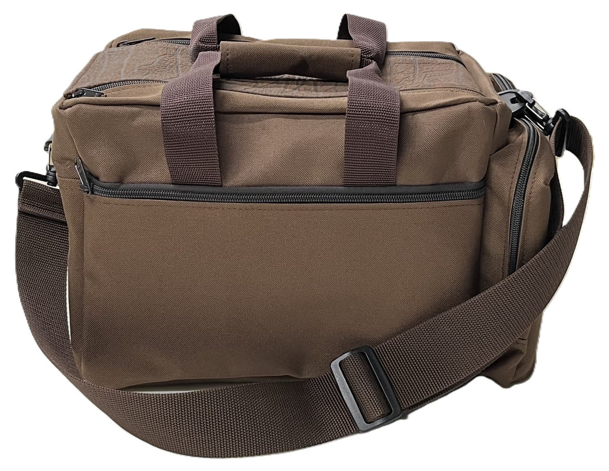 Cape Buffalo Hide & Canvas Safari / Hunting / Shooting Range Bag