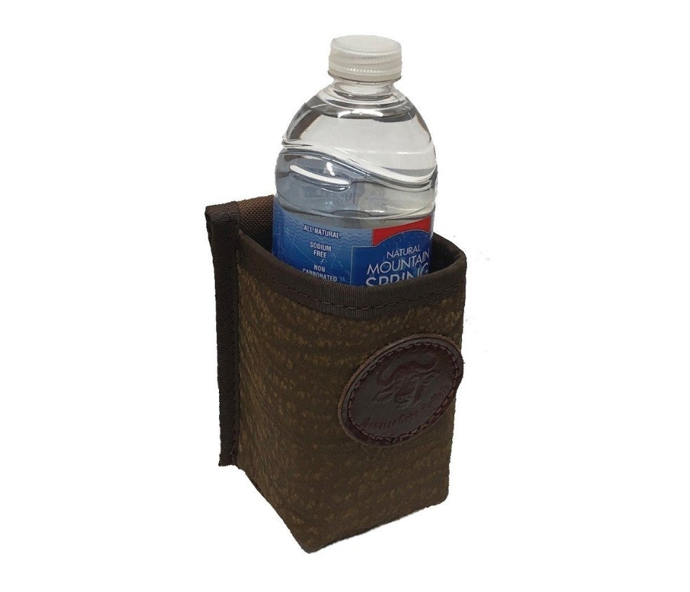 Cape Buffalo Hide Water Bottle Holder