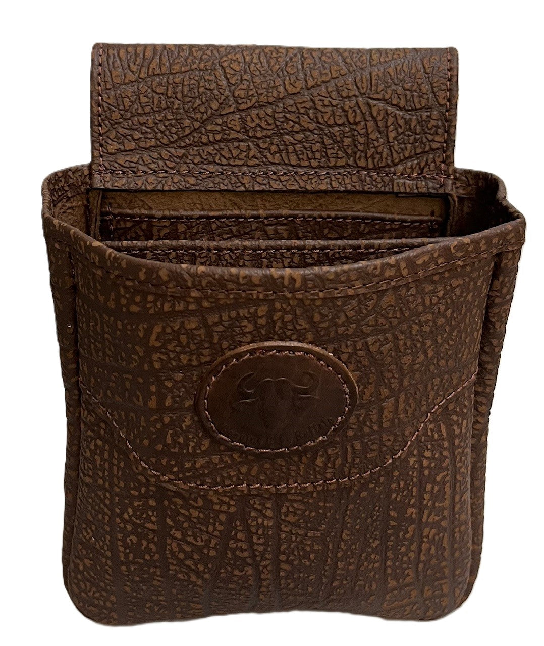 Buffalo Hide Shotgun Shell Pouch Midi - Single or Double - Brown or Black