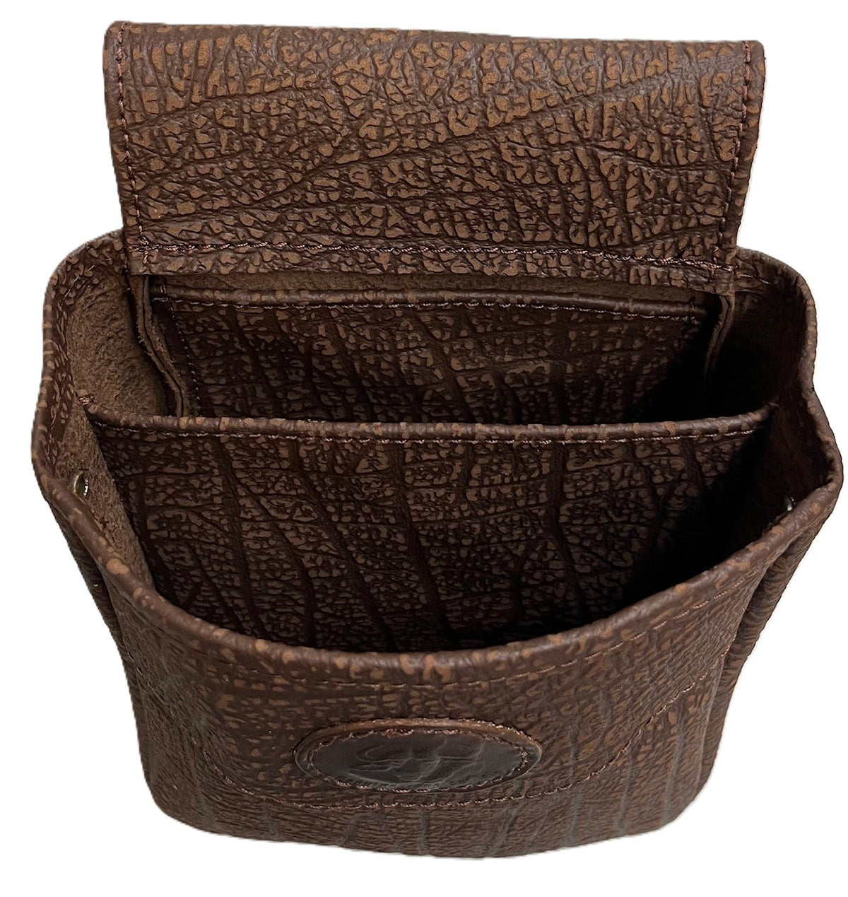 Buffalo Hide Shotgun Shell Pouch Midi - Single or Double - Brown or Black