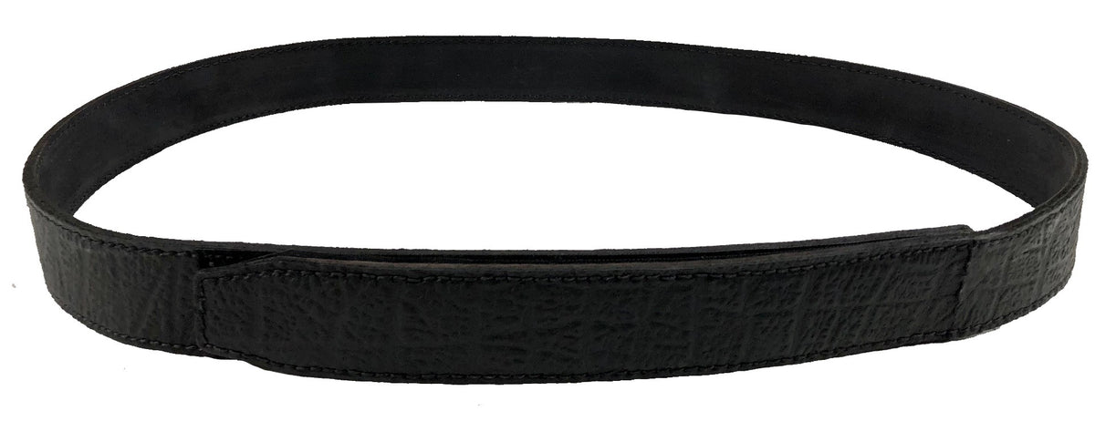 Cape Buffalo Hide NO BUCKLE belt - 1 1/2" - Brown or Black