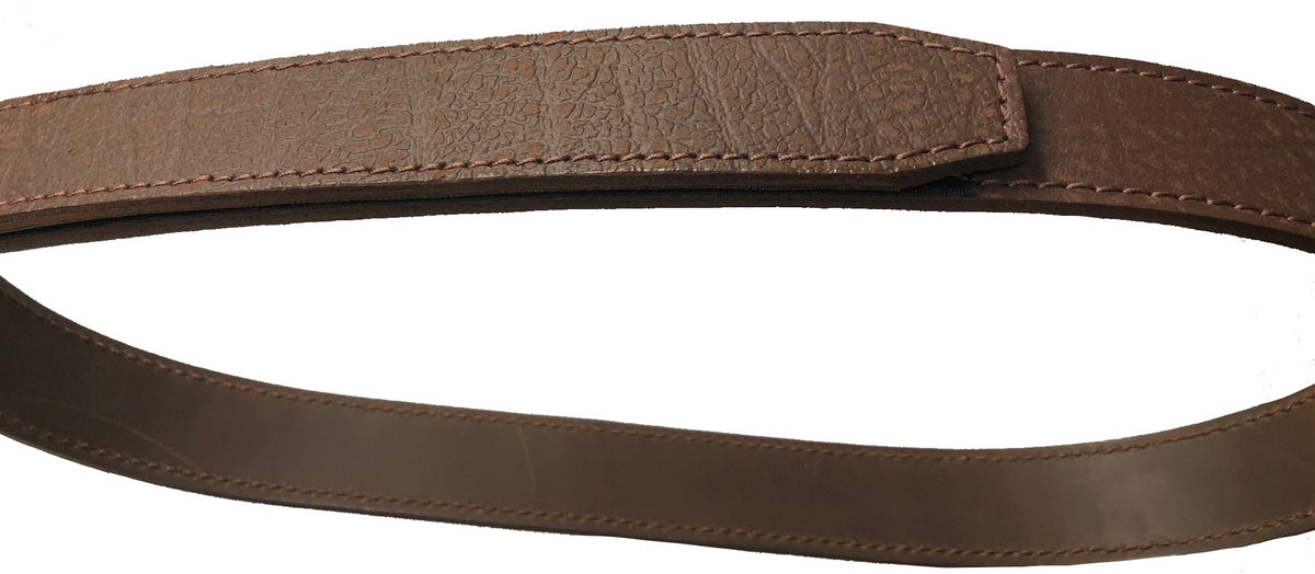 Cape Buffalo Hide NO BUCKLE belt - 1 1/2" - Brown or Black