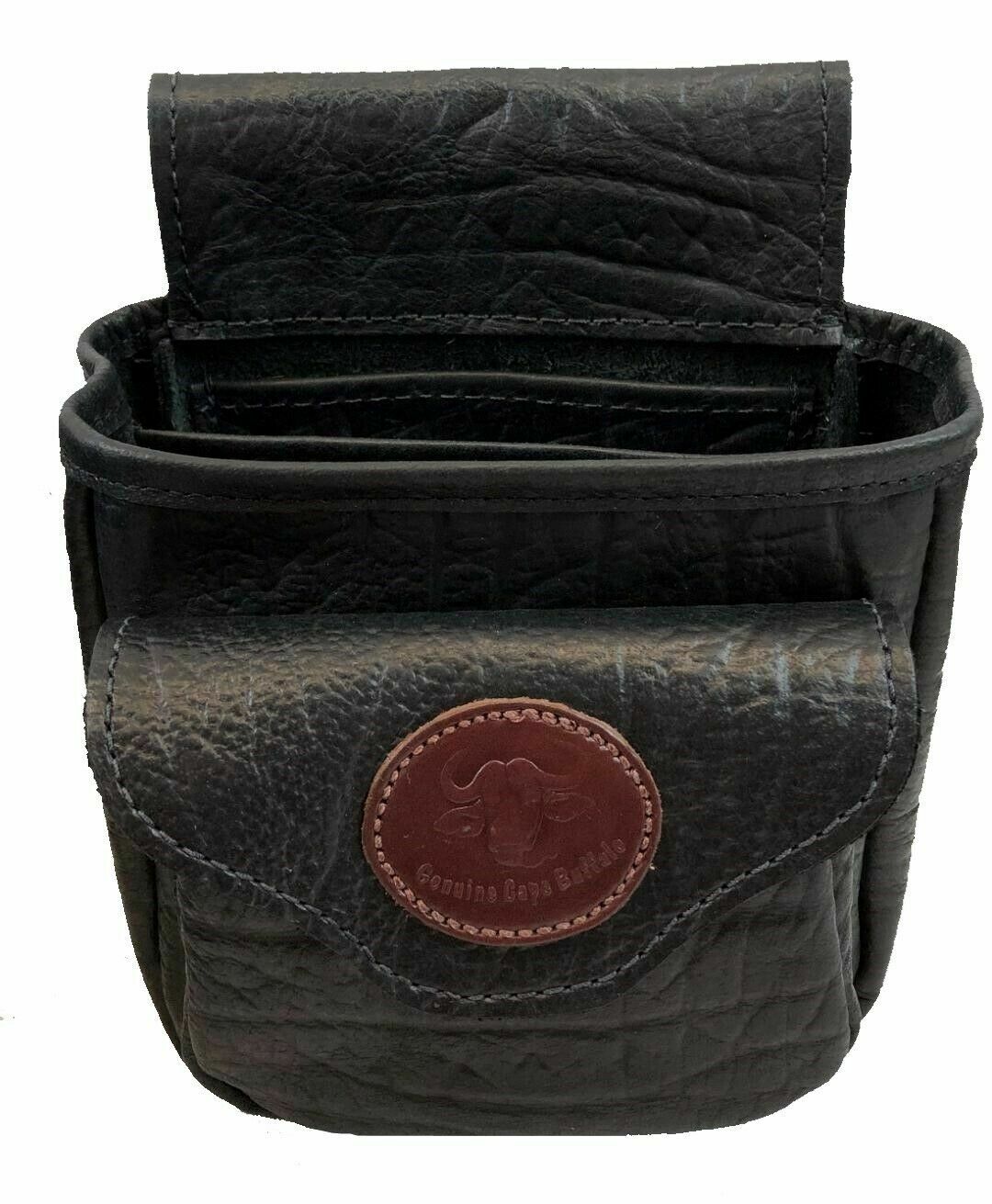 Buffalo Hide Shotgun Shell Pouch - Deluxe Style