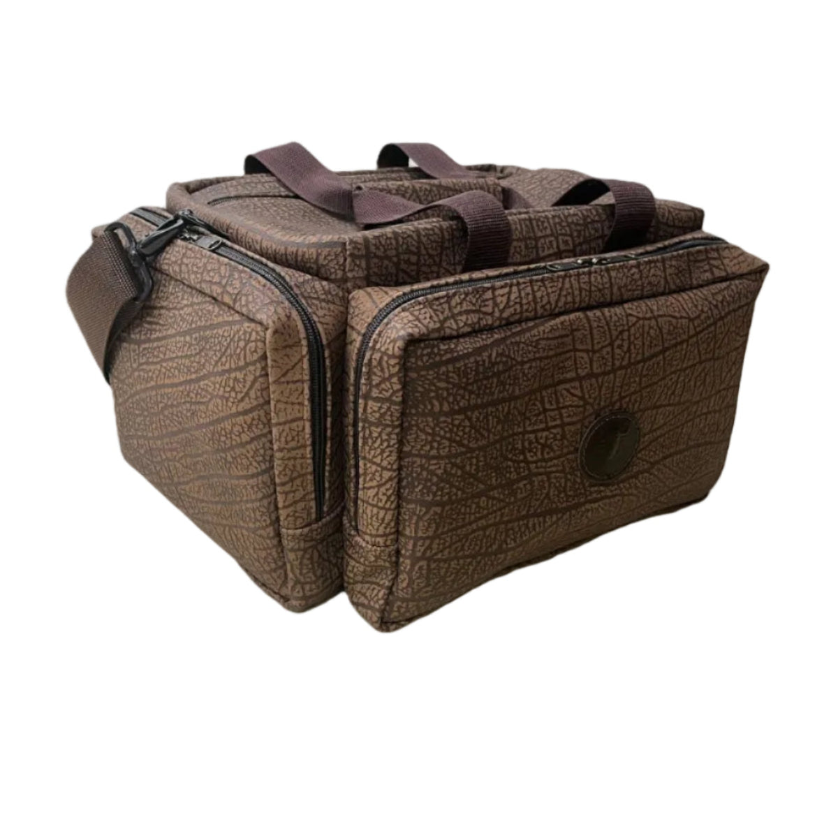 Cape Buffalo Hide Safari / Hunting / Shooting Range Bag - Brown