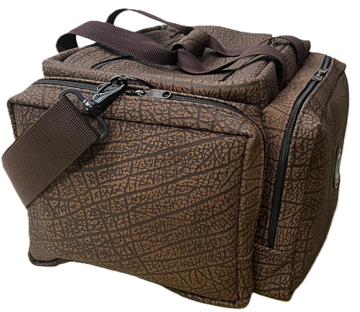 Cape Buffalo Hide Safari / Hunting / Shooting Range Bag - Brown