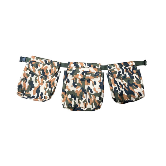 Game Bird Bag / Hunting - Canvas Camo Orange - Set of 3 Pouches
