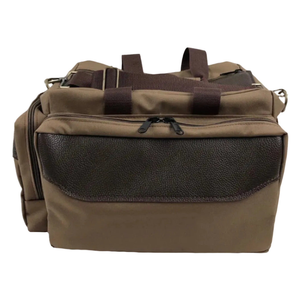 Leather & Canvas Safari / Hunting / Shooting Range Bag