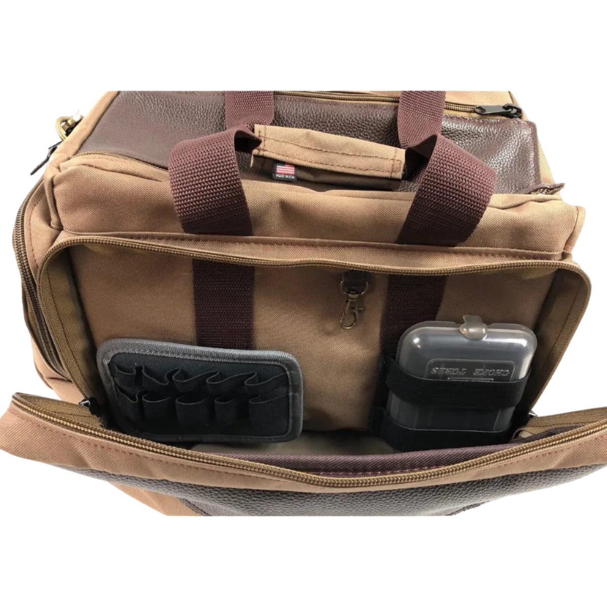 Leather & Canvas Safari / Hunting / Shooting Range Bag