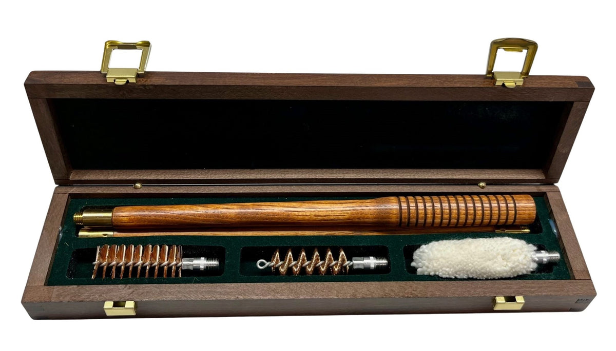 Cleaning Kit 12ga or 20ga in Walnut Wood Box - SMALL