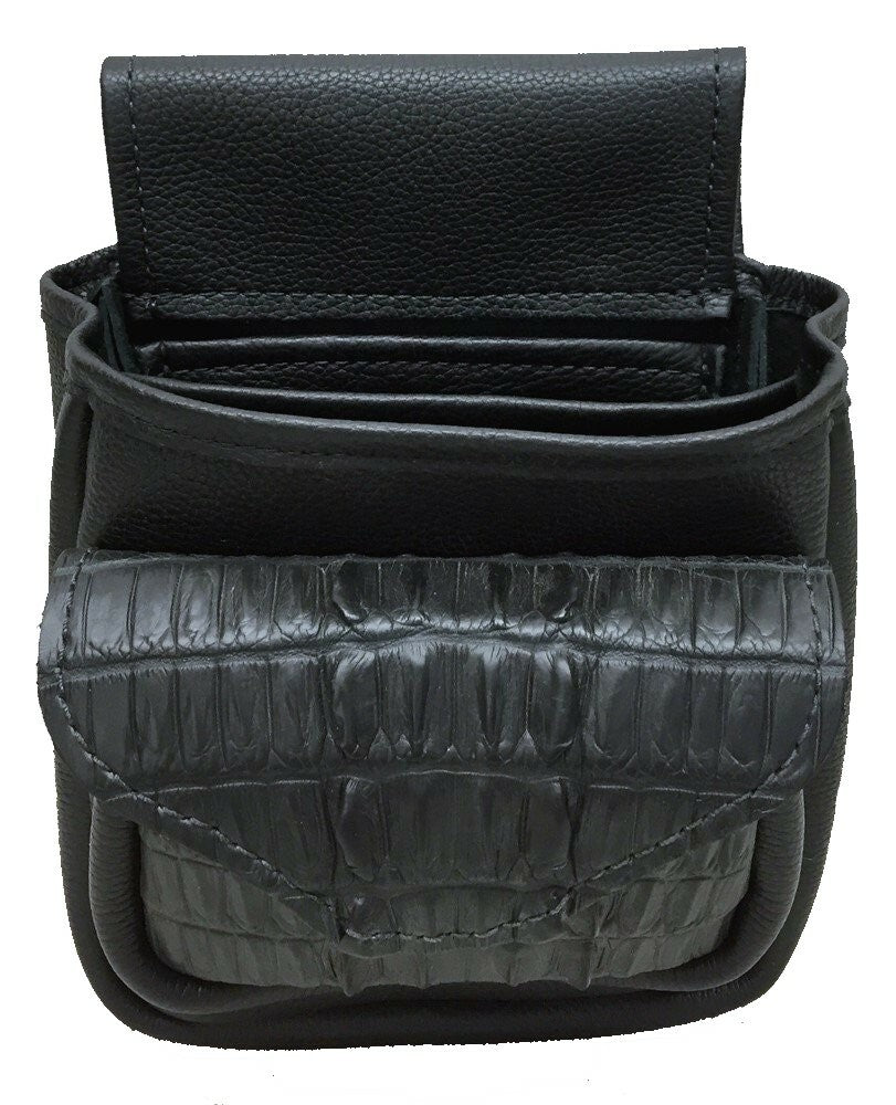 Crocodile Hornback Skin & Leather - Deluxe Style Brown or Black