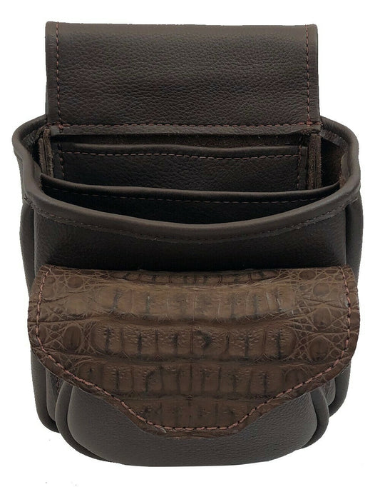 Crocodile Belly Skin & Leather - Deluxe Style Brown or Black