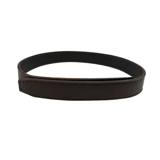 Leather NO BUCKLE belt - 1 1/2" - Brown or Black