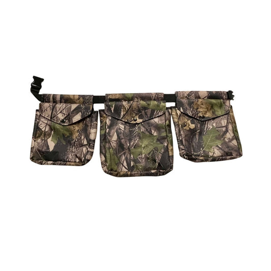 Game Bird Bag / Hunting - Canvas Leafy Camo - Set of 3 Pouches