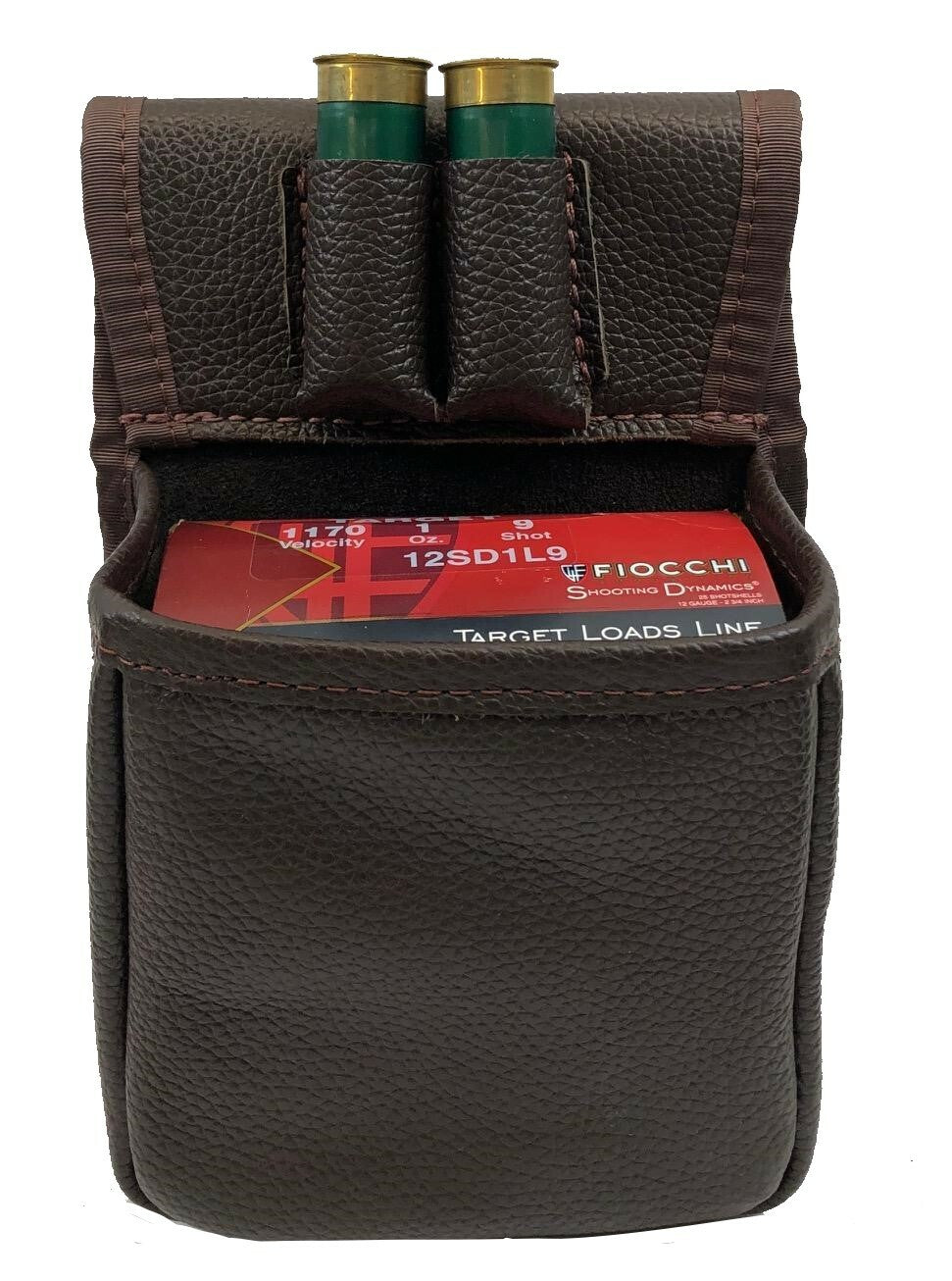 Leather Single Box shotgun shell sporting clay / skeet / trap pouch