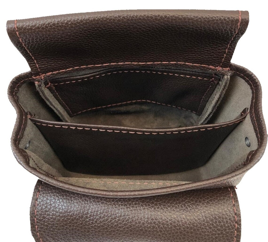 Leather Shotgun Shell Pouch - Deluxe Style