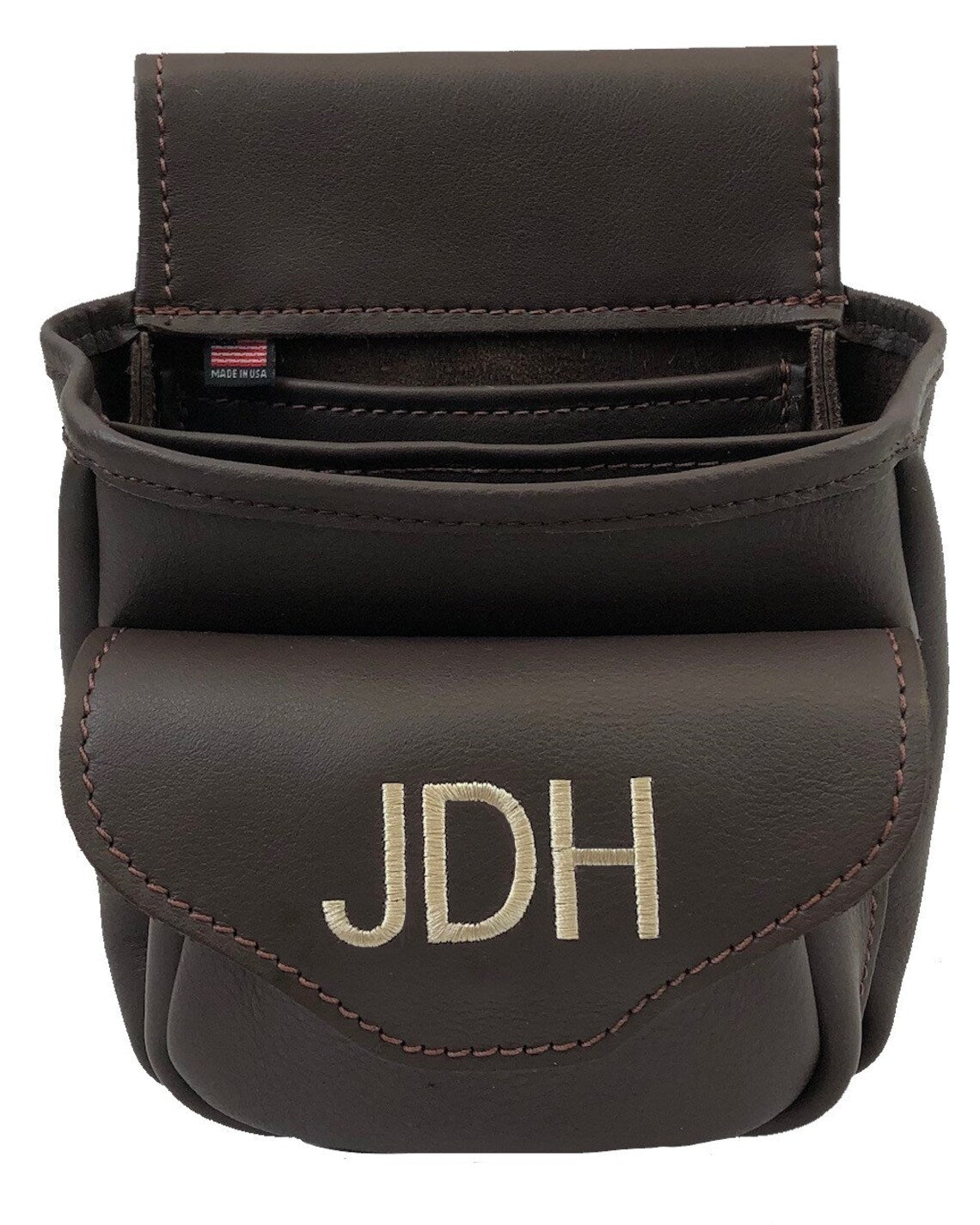 Leather Shotgun Shell Pouch - Deluxe Style
