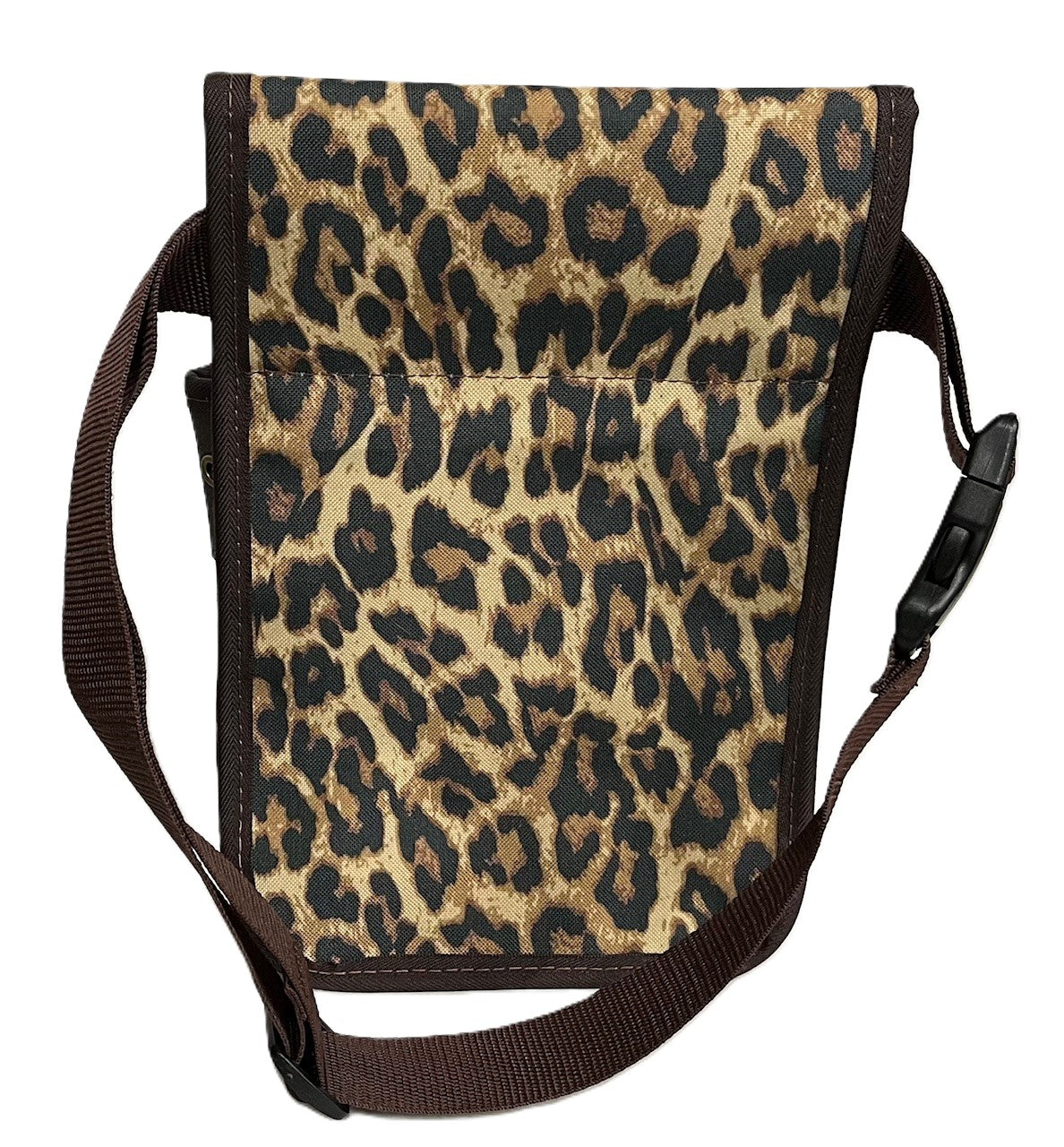 Printed Canvas & Leather Shotgun Shell Pouch - Midi Double