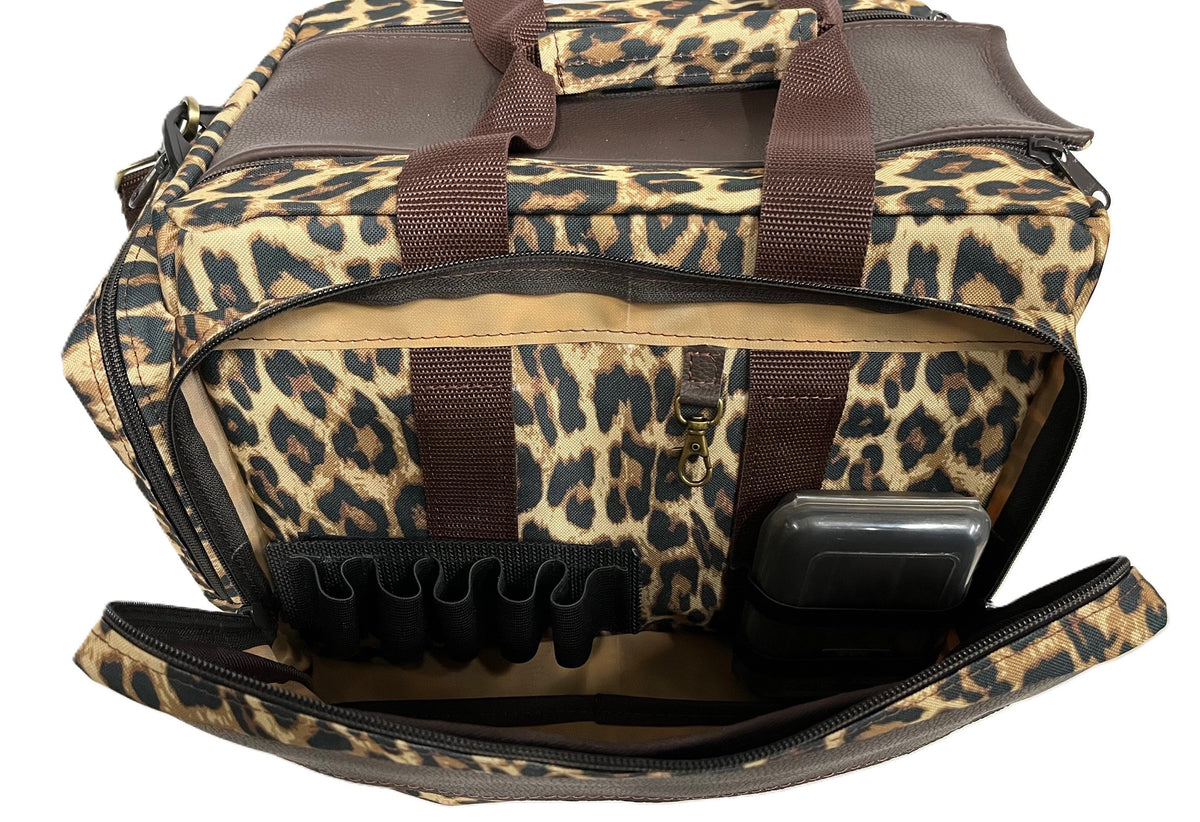 Canvas & Leather Safari / Hunting / Shooting Range Bag - Various Patterns