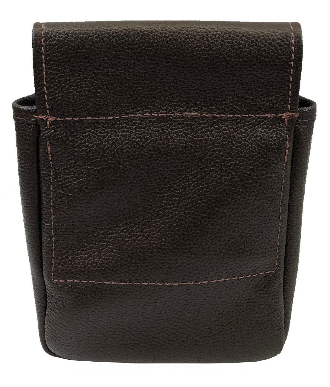 Ostrich Skin & Leather Shotgun Shell Pouch - Deluxe Style Full Pocket