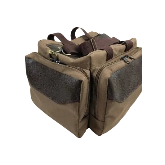 Leather & Canvas Safari / Hunting / Shooting Range Bag