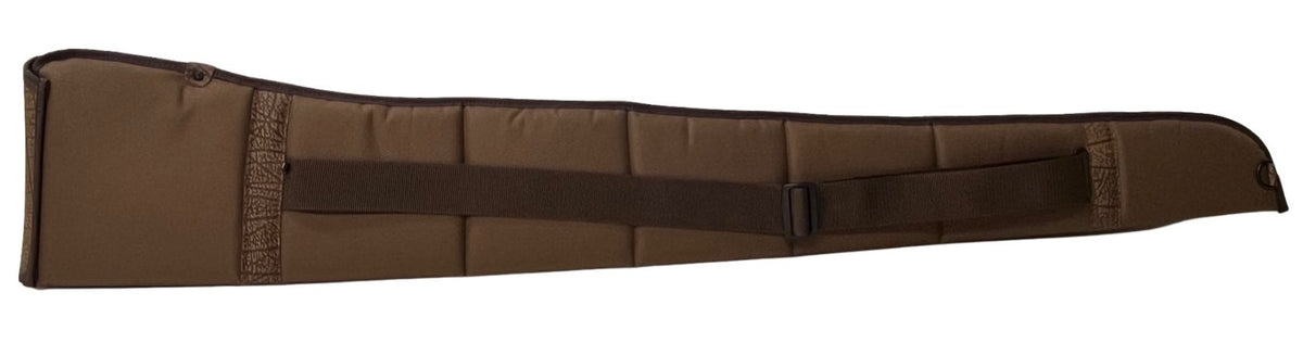 Cape Buffalo Hide & Canvas Shotgun Sleeves 50" / 52" / 54" - Brown or Black