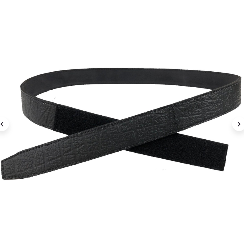Cape Buffalo Hide NO BUCKLE belt - 1 1/2" - Brown or Black
