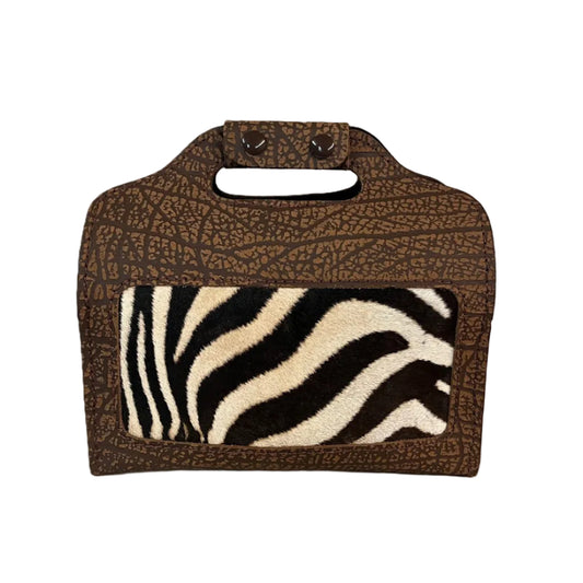 Zebra & Buffalo Hide 4 Box Shot Shell Carrier - Brown or Black