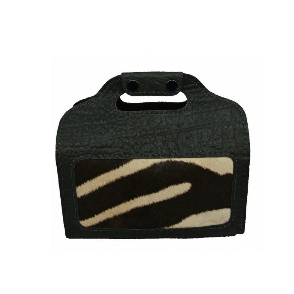 Zebra & Buffalo Hide 4 Box Shot Shell Carrier - Brown or Black