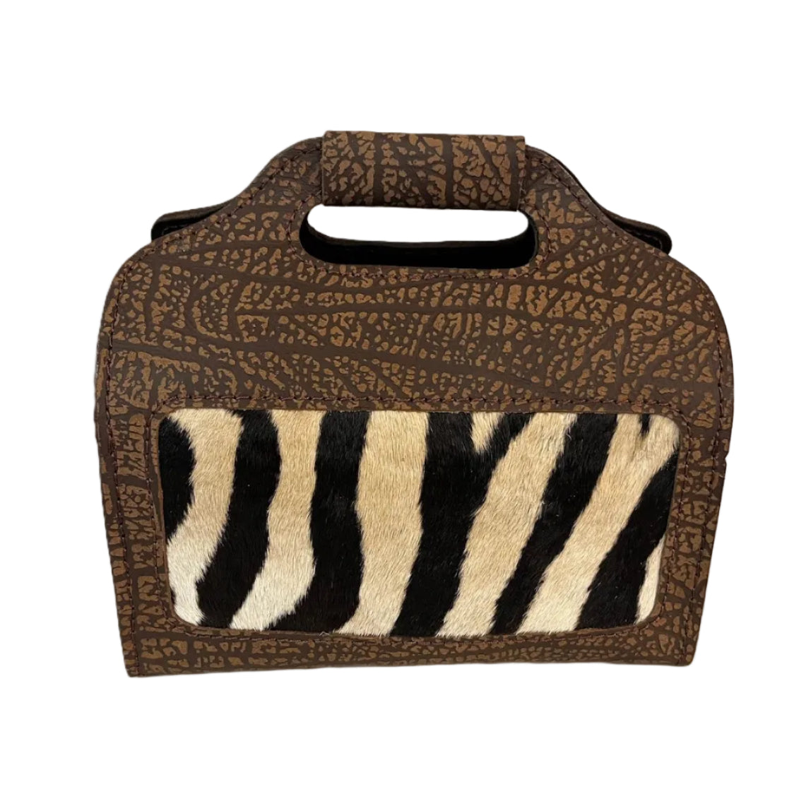 Zebra & Buffalo Hide 4 Box Shot Shell Carrier - Brown or Black