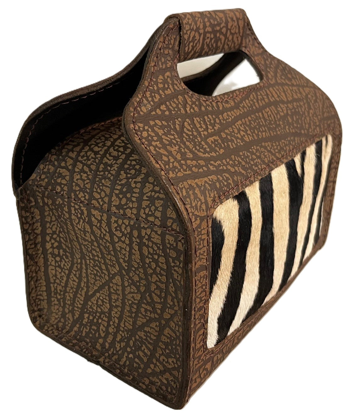 Zebra & Buffalo Hide 4 Box Shot Shell Carrier - Brown or Black
