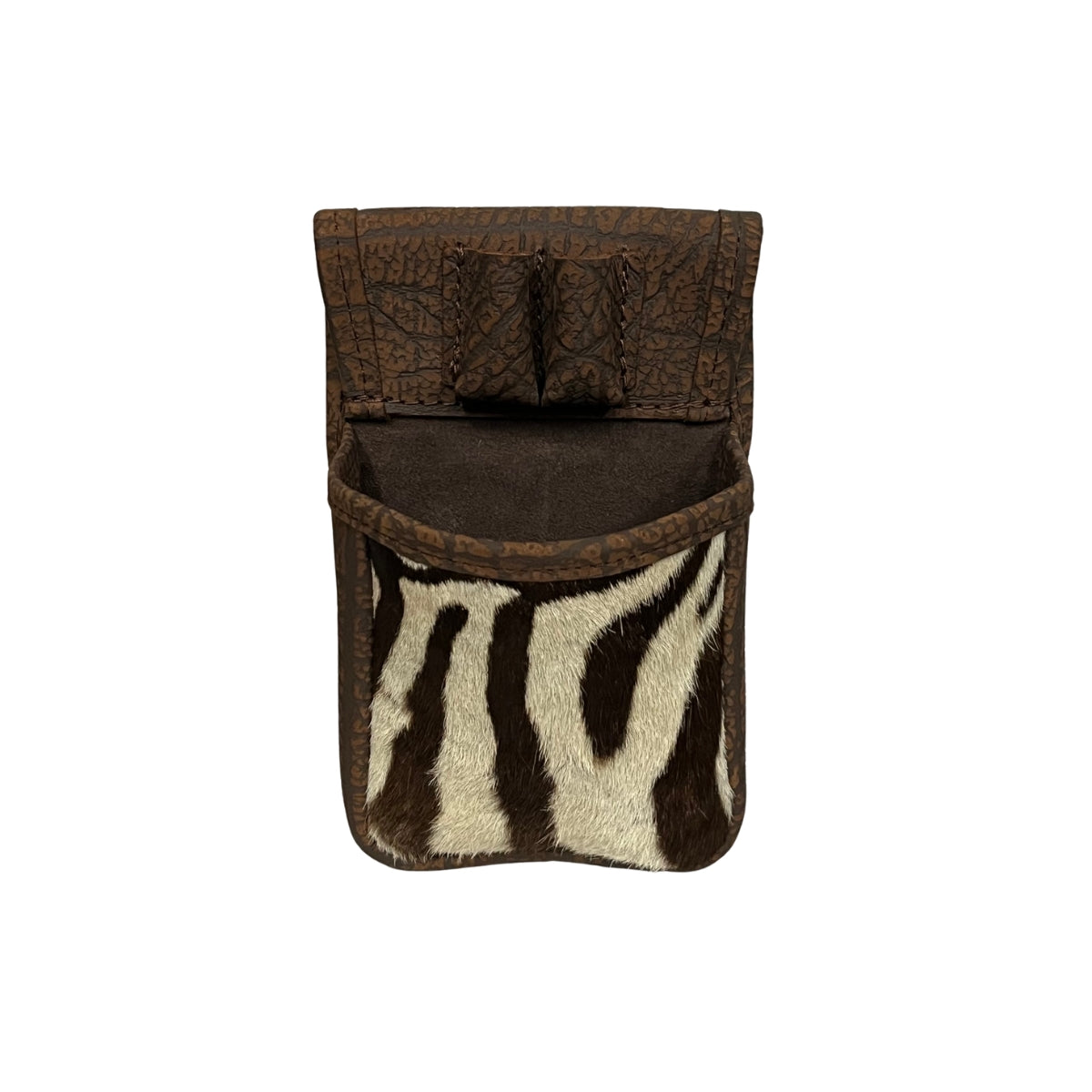 Zebra Hide Single Box shotgun shell sporting clay / skeet / trap pouch