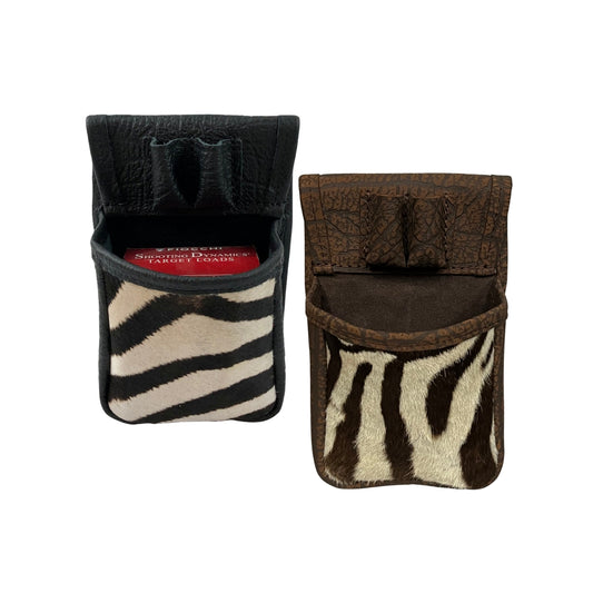 Zebra Hide Single Box shotgun shell sporting clay / skeet / trap pouch
